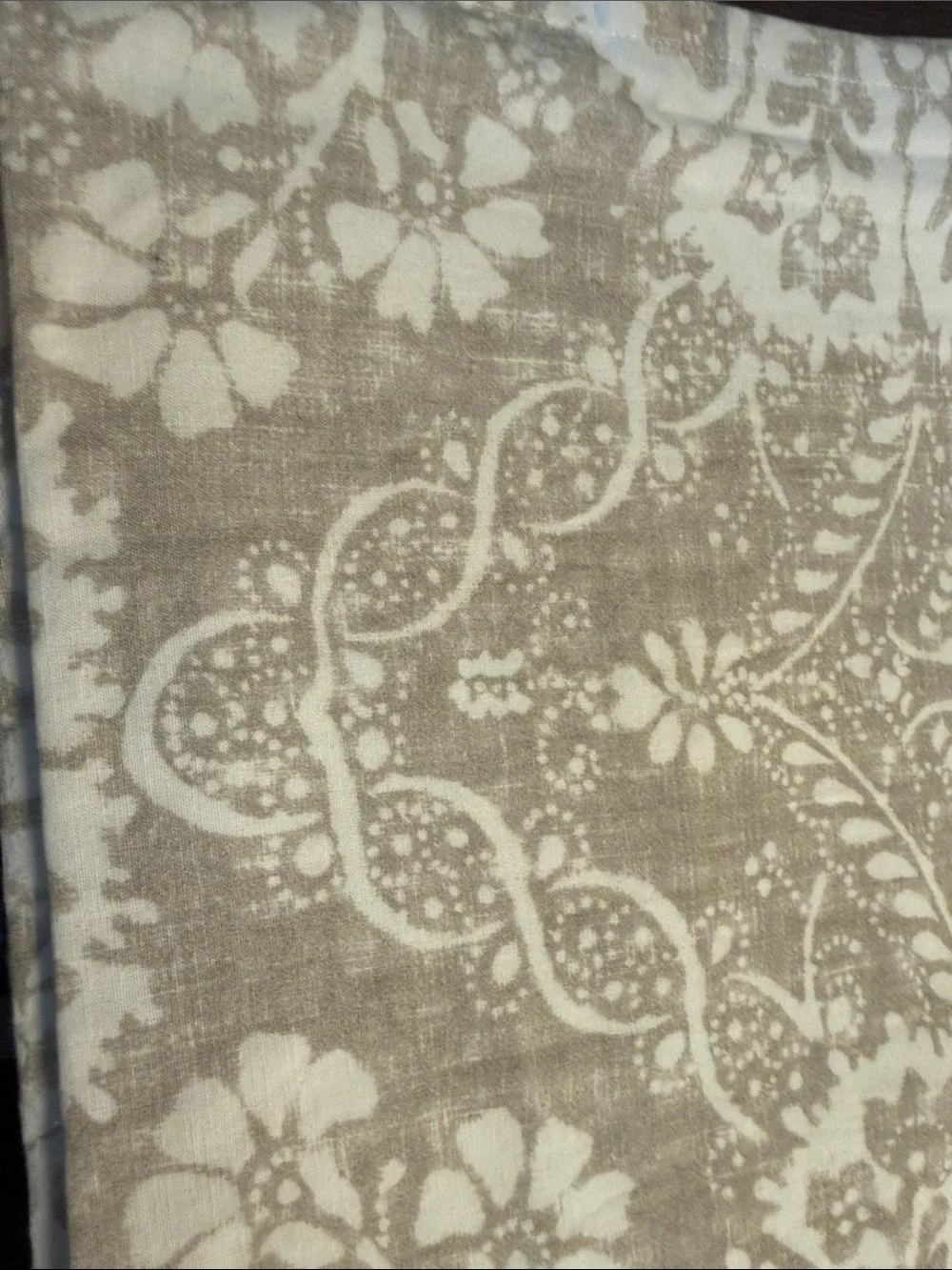Pottery Barn Bernyce Table Throw NWOT 50” x 50” Flax
